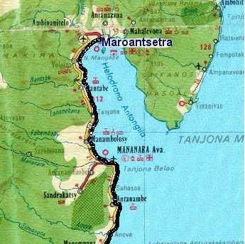 Carte Madagascar(Maroantsetra)